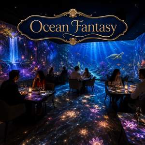 Sistema de Visualización Inmersivo para Restaurantes con Animaciones de Océanos, Bosques y Alimentos - Product Image 5