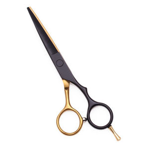 Ciseaux de coiffure professionnels en acier inoxydable 440C, OEM, pour droitiers, légers, réutilisables, 32 dents, vente en gros - Product Image 1