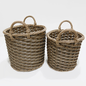 Eco-Friendly <b>Plastic</b> Storage Container With Handle, Durable <b>Basket</b> For <b>Laundry</b> Clothes Toys & Home Organization - Product Image 6
