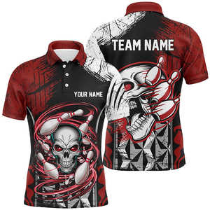 Chemises de bowling personnalisées de nouvelle conception pour hommes, 100% polyester, polos de bowling, maillots de ligue de bowling d'équipe - Product Image 2