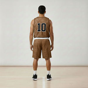 Uniforme de Baloncesto sin Mangas Personalizado de Alta Calidad y Transpirable, 100% Poliéster, Último Estilo, Nombre del Equipo, Color Personalizado - Product Image 4