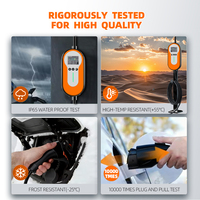 Europäischer Standard 3,5KW Tragbares EV-Ladegerät 16A 32A 7KW Typ 2 Elektroauto-Ladegerät mit 2,4" Großem Bildschirm-Display Neuzustand