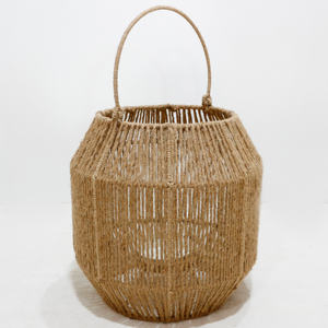 Marco de linterna de ratán de algas marinas hecho a mano ecológico decorativo rústico al aire libre colgante Vietnam Artex Dong Thap decoración del hogar - Product Image 5