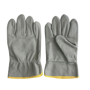 Premium Leather Working Safety <b>Gloves</b> Durable Cowhide Work <b>Gloves</b> Industrial Leather Hand Protection <b>Gloves</b> - Product Image 6