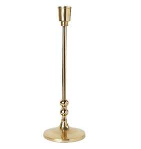Single Piece <b>Large</b> Pillar <b>Candle</b> Holder Brass Table Decorative Royal <b>Candle</b> Stand for Single Candlestick Holder Low Prices - Product Image 2