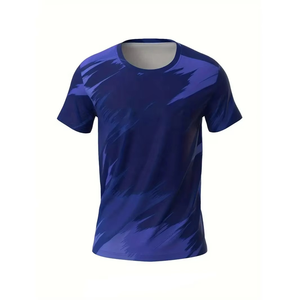 เสื้อรัดกล้ามเนื้อแขนยาวสีน้ำเงินสำหรับผู้ชาย MMA ยิวยิตสู คุณภาพพรีเมียม สกรีนโลโก้ตามสั่ง ระบายอากาศได้ดี ผลิตจากผ้าสแปนเด็กซ์/โพลีเอสเตอร์ - Product Image 1