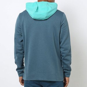 Sweat-shirt à capuche zippé bleu pour homme, style color block, tricoté, décontracté, avec poches, maintenant disponible à la vente à un prix raisonnable - Product Image 6