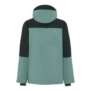 Chaqueta Unisex con Bloques de Color, con Capucha, Cierre de Cremallera, Impermeable, Corte Regular, para Otoño, Uso en Exteriores, Material de Poliéster - Product Image 4