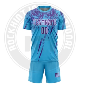 Conjunto de Uniforme de Fútbol Premium, Transpirable y de Secado Rápido, Camiseta y Pantalones Cortos para Entrenamientos y Partidos, para Hombres y Mujeres - Product Image 1