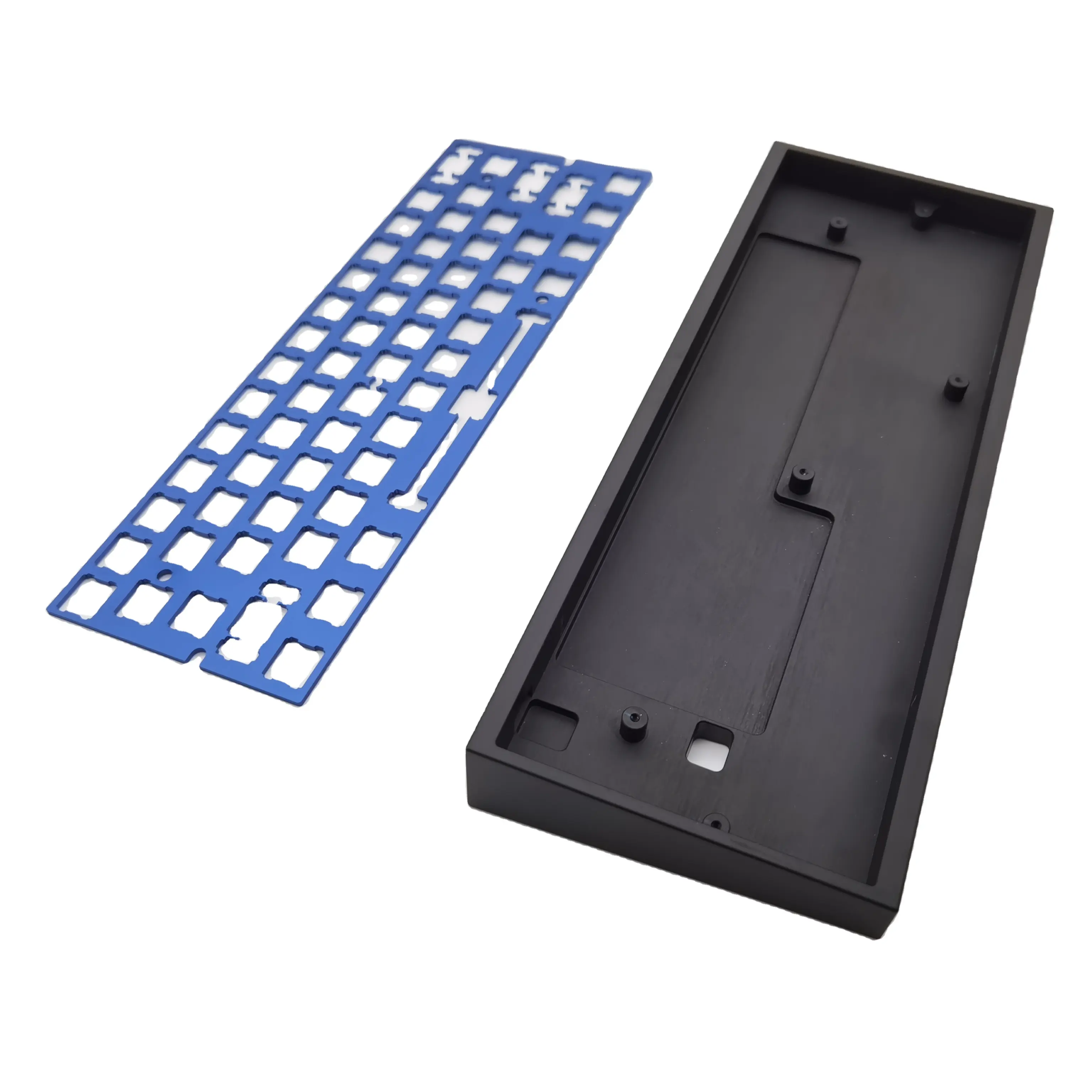 Aluminium parts manufacturers custom cnc mechanical keyboard cnc milling machining anodized aluminium keyboard case
