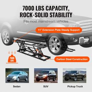 Sollevatore Auto Motorizzato Portatile da 5T con Piastre Allungate e Struttura in Acciaio al Carbonio Rinforzato - Product Image 2