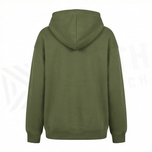 เสื้อฮู้ดดี้โอเวอร์ไซส์พิมพ์โลโก้ตามสั่ง ทรงหลวม ผ้าคอตตอนหนานุ่ม สำหรับผู้หญิง สวมใส่สบาย - Product Image 2