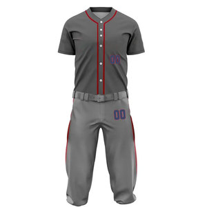 Conjunto de Ropa Deportiva de Béisbol Personalizada para Equipos Profesionales, 100% Poliéster, Transpirable, Anti-UV, Fabricante de Uniformes al por Mayor - Product Image 6