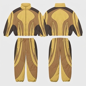 Conjunto Deportivo Cortavientos para Hombre, Chaqueta de Entrenamiento con Cremallera Completa y Pantalones a Juego, Ropa Deportiva para Correr, Fitness y Actividades al Aire Libre, Suministro Personalizado al por Mayor - Product Image 2