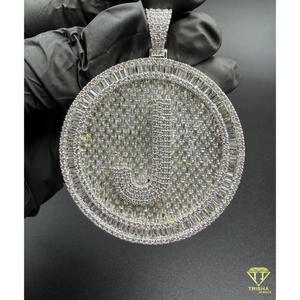 Pendentif Alphabet Tendance avec Diamant de Laboratoire, Collier en Argent Sterling 925 – Nouveau Design - Product Image 6