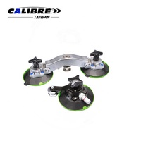 TAIWAN CALIBRE Kit d'outils universels pour la réparation de carrosserie automobile, kit de démontage de pare-brise à double ventouse (capacité 50 kg), garantie 1 an