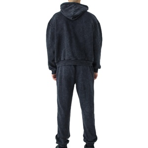 Survêtements à capuche respirants pour hommes en gros, logo personnalisé, motif uni, prix raisonnable, collection hiver 2026 - Product Image 5