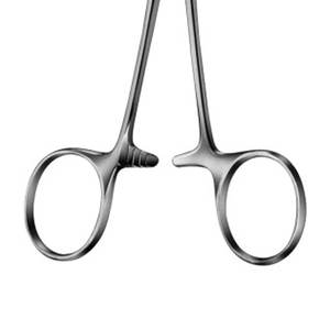 Fórceps de acero inoxidable de primera calidad Instrumento quirúrgico curvo de 5,5 pulgadas Diseño ergonómico para instrumentos médicos de microcirugía - Product Image 6