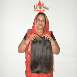 Extensiones de Cabello Humano Virgen Remy Indio 100% Natural para Máquina, Doble Trama, Corte Recto, Puntas Gruesas - Product Image 6