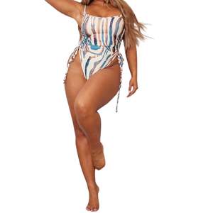 Traje de Baño Sublimado de Una Pieza Personalizado al por Mayor para Mujer, de Buena Calidad, Nuevo Diseño, Informal de Otoño, de Poliéster - Product Image 1