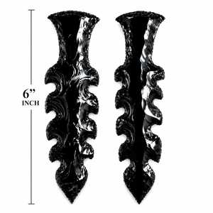 Cuchillo de Cristal Hecho a Mano con Punta de Flecha, Gema Natural Premium, Regalo Espiritual para Ella, Tendencia de Moda de Gujarat - Product Image 1
