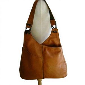 Sac à bandoulière léger et durable en cuir de vache véritable pour filles, grande capacité, fermeture éclair, imperméable, pour le shopping quotidien - Product Image 2