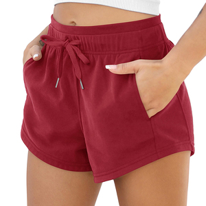Shorts Deportivos de Ciclismo para Mujer, Cintura Alta Elástica, Color Sólido, 100% Algodón, Corte Regular, Casuales, para Verano - Product Image 4