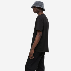 Camiseta Negra Lisa para Hombre, Corte Regular, Cuello Redondo, Manga Corta, Ecológica, 100% Algodón, Estilo Urbano, Hip Hop, Hecha en Pakistán - Product Image 4