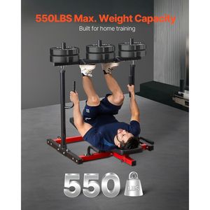 Macchina Leg Press Regolabile in Acciaio al Carbonio per Home Gym con Caricamento a Piastre per Allenamento Gambe e Parte Inferiore del Corpo, Design Verticale - Product Image 2