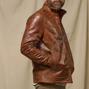 Trendy Men <b>Leather</b> <b>Jacket</b> Premium Fashion Casual Daily and Outdoor Styling Men <b>Leather</b> <b>Jacket</b> Hot Selling <b>Winter</b> <b>Leather</b> <b>Jacket</b> - Product Image 2