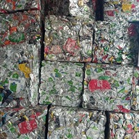 Déchets d'aluminium UBC recyclables et propres, provenant de canettes de boissons usagées, presselés en balles sécurisées pour la réutilisation, approvisionnement en vrac pour l'exportation directe