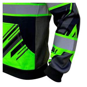 Conjunto de Uniforme de Trabajo Industrial Azul Marino, Chaqueta de Seguridad Reflectante de Alta Visibilidad y Pantalones, Traje de Ingeniería de Construcción - Product Image 2