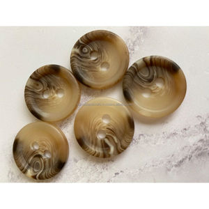 Boutons en corne de buffle noire, boutons en os de buffle, boutons en corne vierges, ensemble de boutons réels pour blazer en provenance d'Inde - Product Image 5