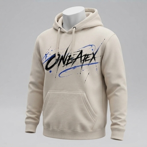 Sweat à capuche personnalisé pour homme, style streetwear décontracté, imprimé animal, 100% coton, coupe classique, hiver, OEM ODM - Product Image 2