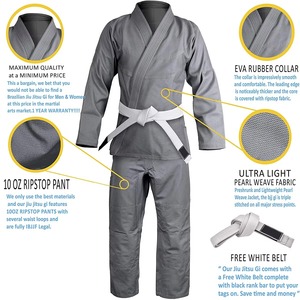 Nuevo Uniforme de Jiu Jitsu BJJ Ligero de Alta Calidad Hecho a Medida 2025 Poliéster/Algodón de Secado Rápido y Transpirable Servicio OEM - Product Image 6