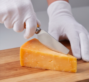 Juego de 4 cuchillos para queso, herramientas de acero inoxidable con mangos estilo queso suizo amarillo para uso en la cocina - Product Image 5