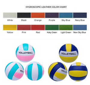 Balones de Voleibol Personalizados al por Mayor, Balón de Voleibol Inflable de Fibra PU de Tamaño 5 para Entrenamiento y Partidos - Product Image 4