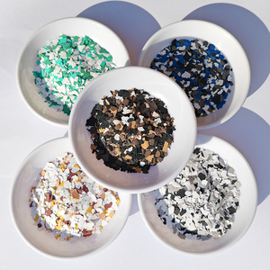 Mejores Hojuelas de Vinilo Coloridas <span class=keywords><strong>para</strong></span> Pisos Epoxi Monocromáticos, Chips <span class=keywords><strong>para</strong></span> la Industria de la Pintura, Láminas Teñidas, Vajilla, Oro, Negro, a Granel - Product Image 3