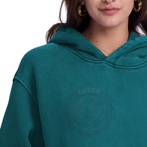 Sudadera con Capucha de Algodón Suave para Mujer, Estilo Urbano, Tejido Grueso Lavado, para Looks Casuales y a la Moda - Product Image 5
