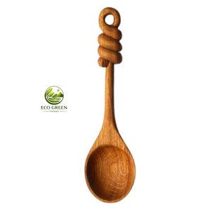 Juego de Cucharas de Madera Hechas a Mano con Diseño de Hoja, Flor, Cola de Pez y Rama, Utensilios de Cocina de Madera Natural Ecológica, Proveedor con Servicio OEM - Product Image 3