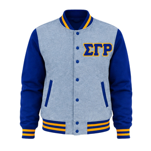 Chaqueta Bomber Personalizada para Mujer de Sigma Gamma Rho, Chaqueta Universitaria de Hermandad Griega con Logotipo Bordado, Ropa Casual Urbana al por Mayor - Product Image 1