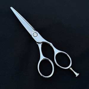 5.75" Professional Beauty Japanese Stainless Steel Right-Handed Sharp Straight Blade <b>Mirror</b> Polish Non-<b>Foldable</b> Hair Scissors - Product Image 5