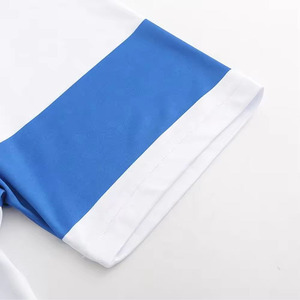 Maillot de football personnalisé bleu et noir à transfert thermique, tenue de sport personnalisée avec tissu sur mesure pour adultes unisexes - Product Image 5