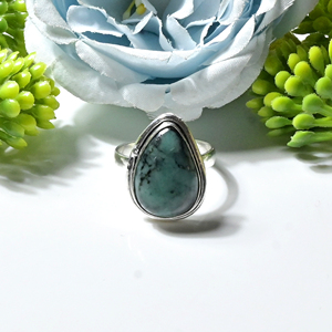 <b>Emerald</b> Handmade Oxidized <b>Silver</b> Plated <b>Ring</b> <b>Emerald</b> Gemstone Bezel Set Vintage Women's Statement <b>Ring</b> - Product Image 3