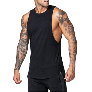 Débardeur Homme Grande Taille Personnalisé Effet Délavé avec Trous aux Aisselles Coupe Oversize - Product Image 2