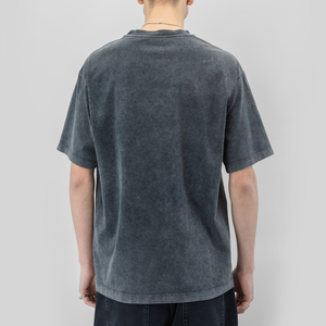 T-shirt Homme Vintage 230 GSM de Haute Qualité, Col Rond, Coupe Oversize, 100% Coton, Délavé à l'Acide, Épaules Tombantes, Vente en Gros - Product Image 4
