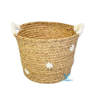 Cesta para Bebé de Jacinto de Agua Natural Hecha a Mano, Cesta Moisés para Recién Nacidos, Almacenamiento Ecológico para Guardería, Venta al por Mayor - Product Image 2