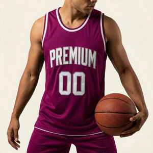 OEM Custom Team Basketball Jersey Breathable Polyester Mesh Sleeveless Training Uniform - Product Image 1