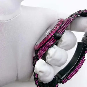 Attractive Stainless Steel Fully Iced Out Cubic Zirconia Hip Hop Diamond <b>Watch</b> VVS Clarity Trending Custom <b>Wrist</b> Wear <b>for</b> <b>Men</b> - Product Image 3