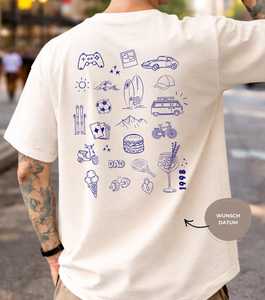 เสื้อยืดผู้ชายไซส์ใหญ่พิเศษ แขนสั้น พิมพ์ลายกราฟิก สีขาว ผ้าฝ้าย ของขวัญวันพ่อ - Product Image 2